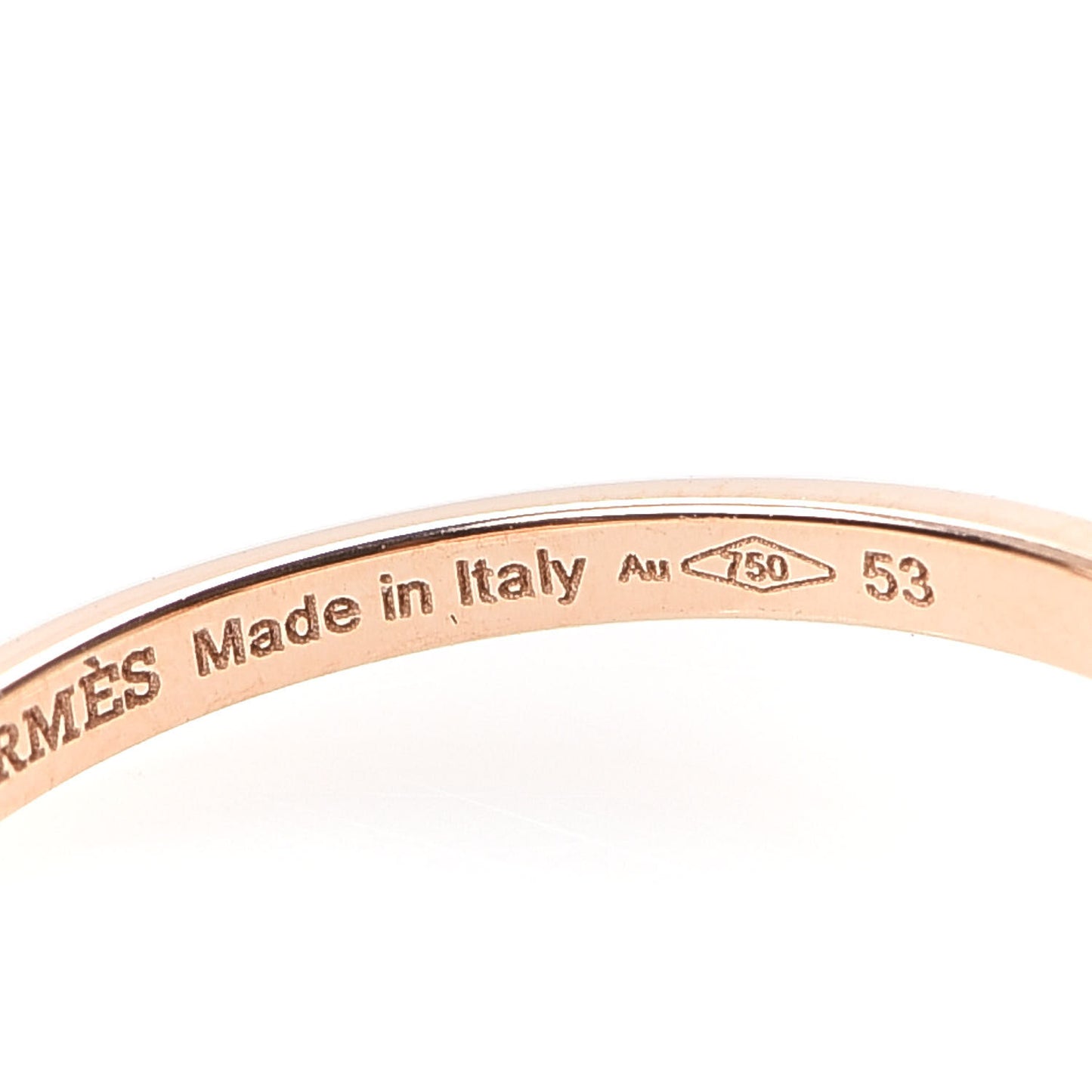 18K Rose Gold Diamond TPM Galop Ring 53 6.5