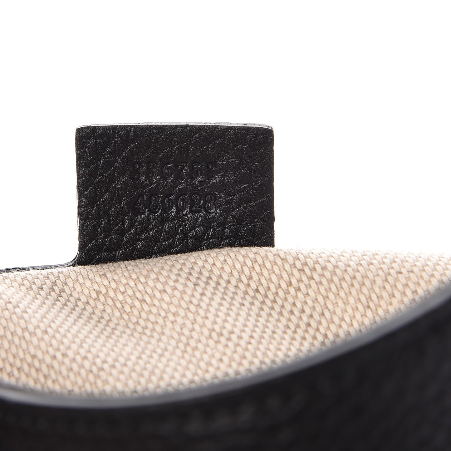 Pebbled Calfskin Medium Soho Clutch Black