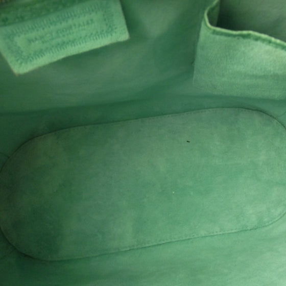 Canvas Crocodile Leaf Tote Green