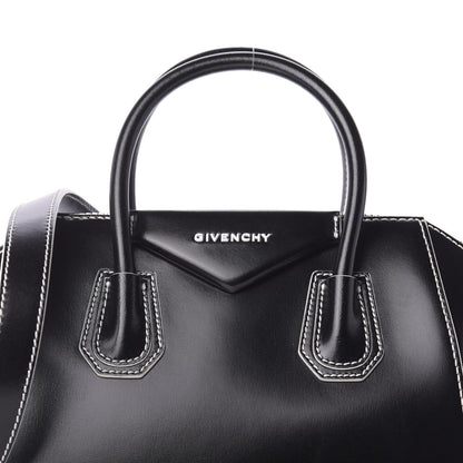 Givenchy Calfskin Contrast Topstitch Small Antigona Black White 14 of 14