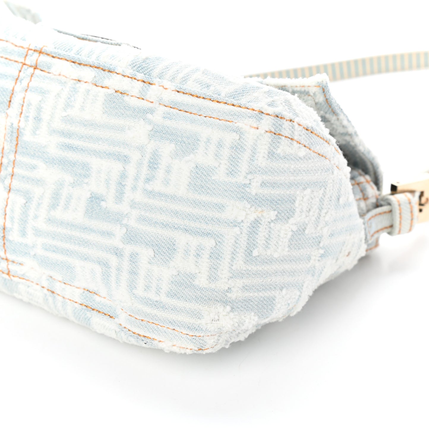 Denim Zucca Mini Mama Baguette Blue