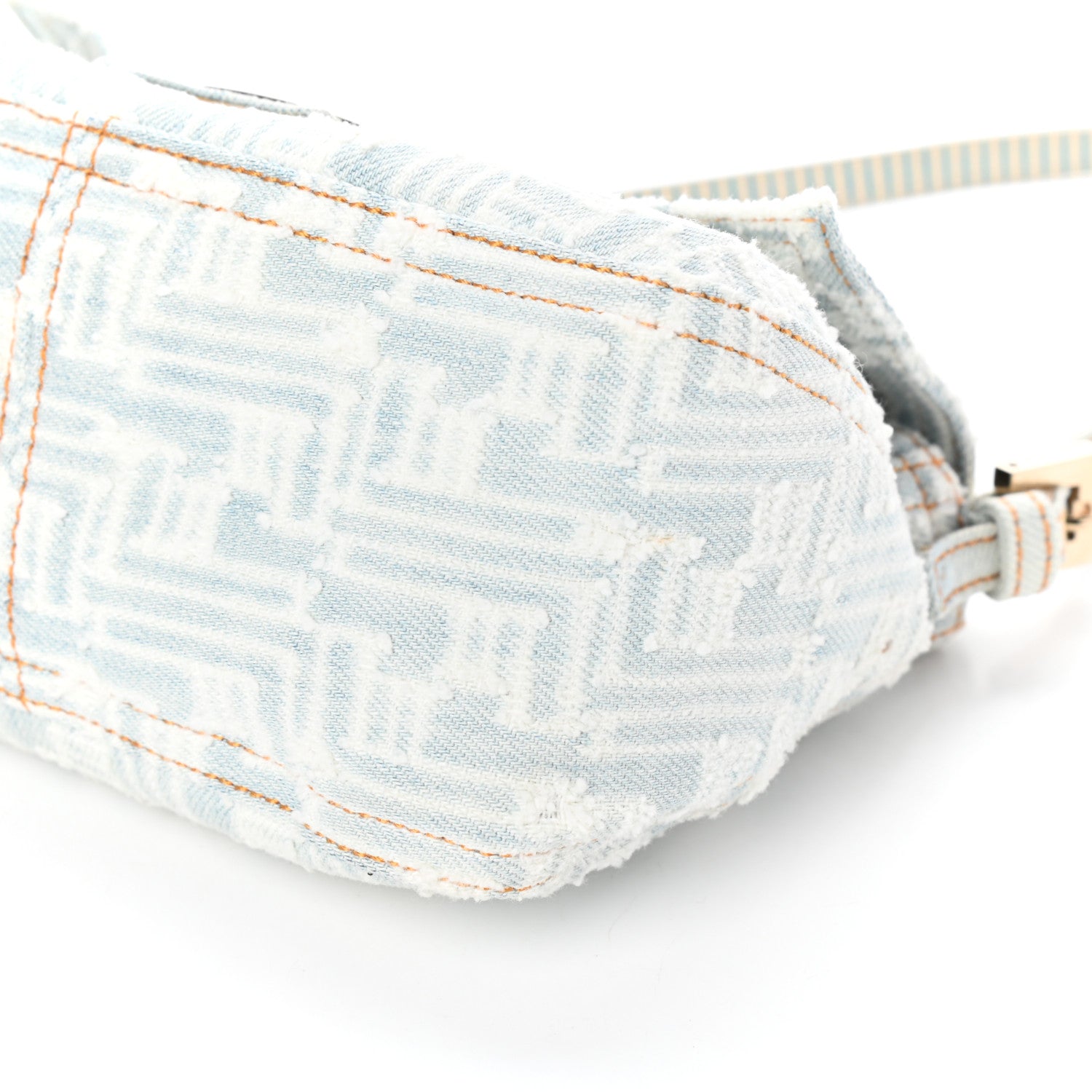 Fendi Denim Zucca Mini Mama Baguette Blue 8 of 8