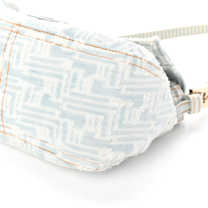 Fendi Denim Zucca Mini Mama Baguette Blue 8 of 8