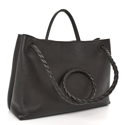Bottega Veneta Silky Calfskin Medium Andiamo Shoulder Bag Fondant 3 of 10