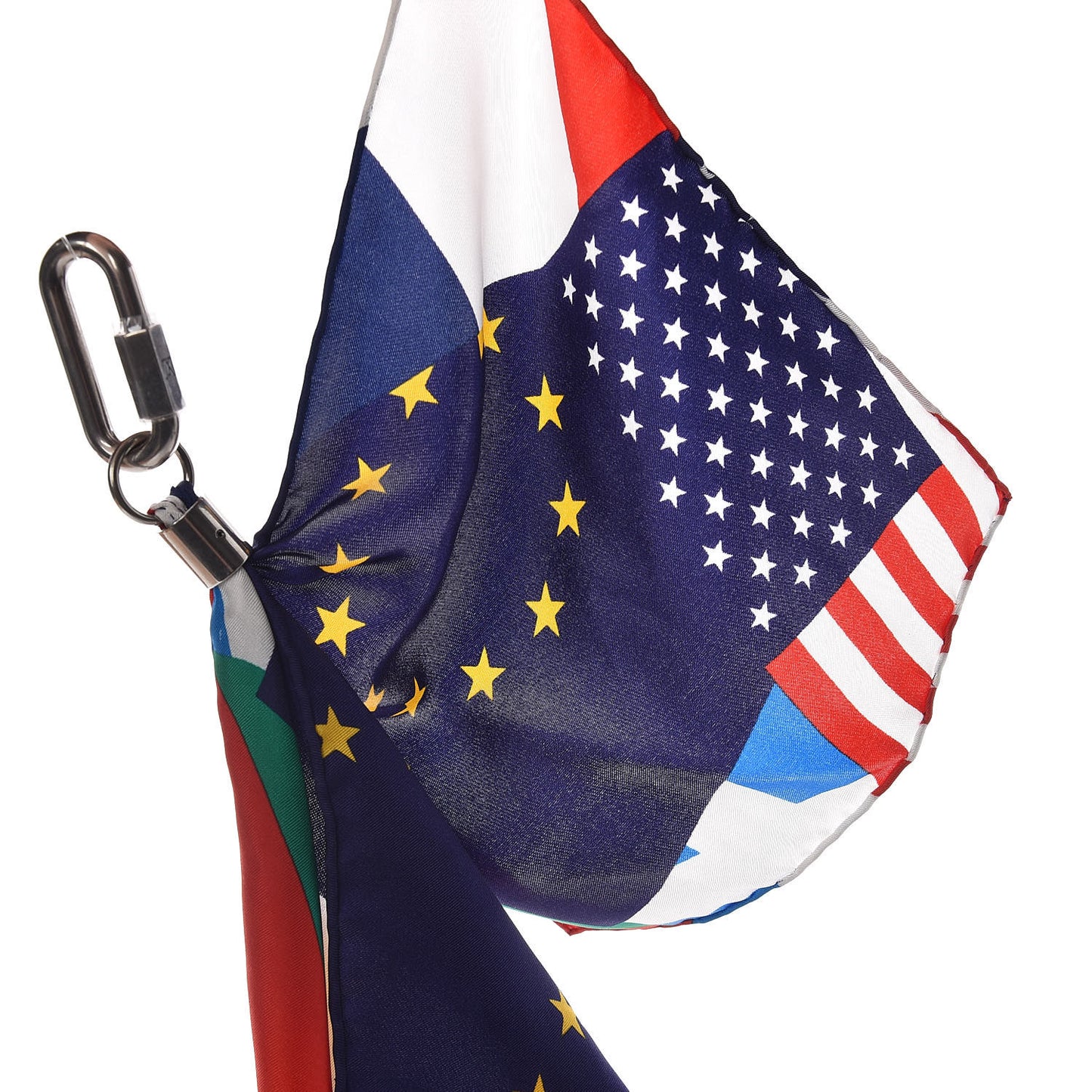 Silk Flags Bag Charm