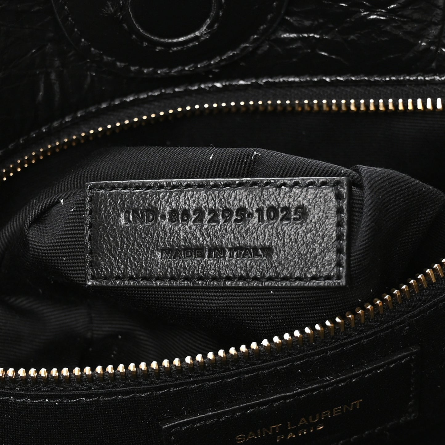 Crinkled Calfskin Matelasse Monogram Niki Multipocket Shopping Tote Black