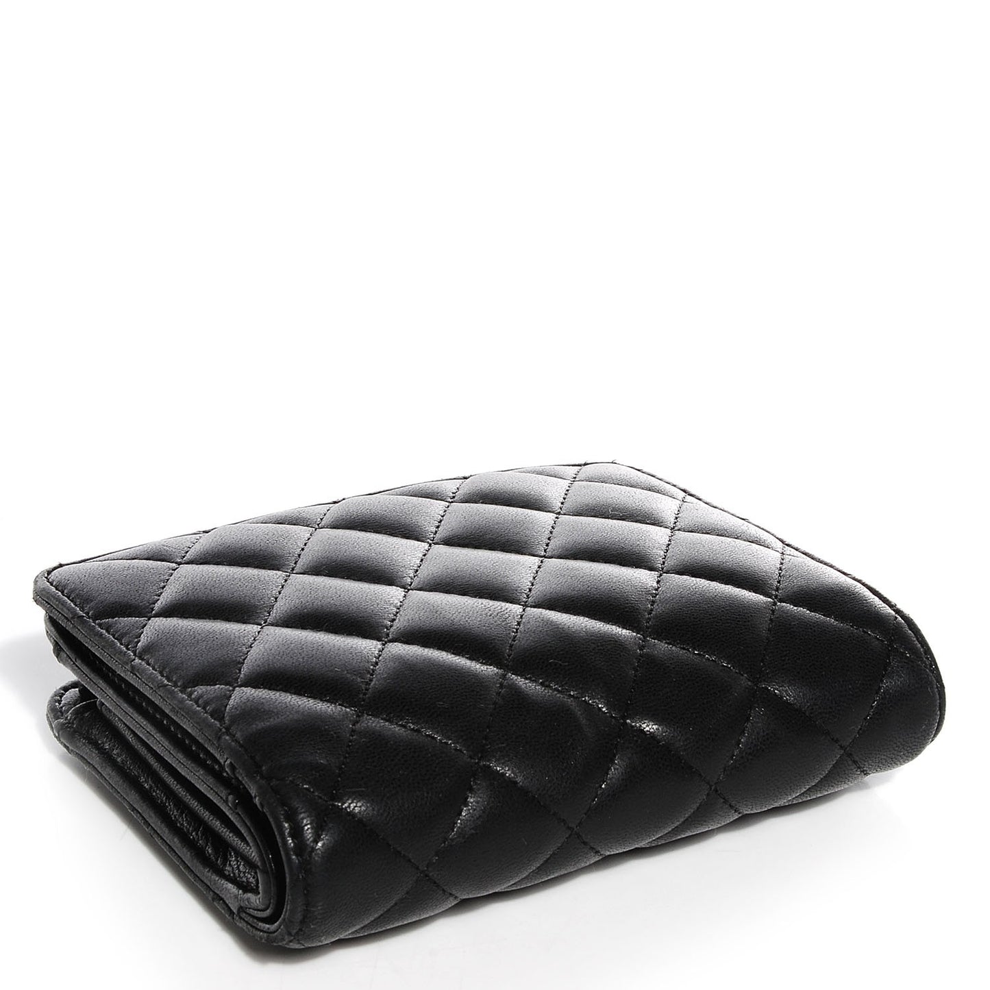 Lambskin Quilted Compact Wallet