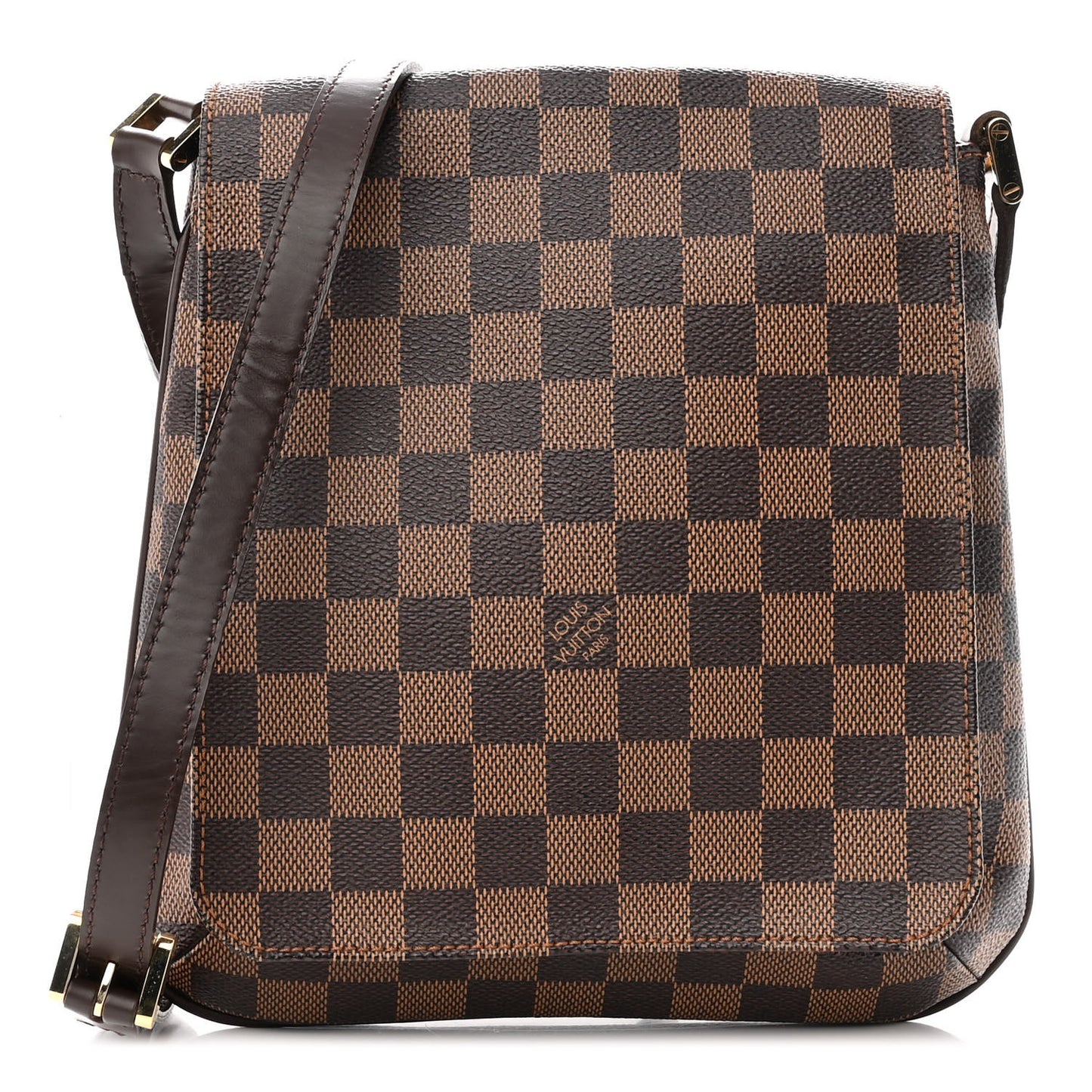 Damier Ebene Musette Salsa Long Strap