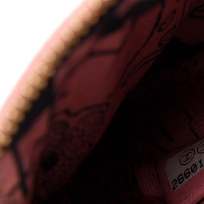 Chanel Goatskin Small CC Clover Cosmetic Case Pink 7 of 10