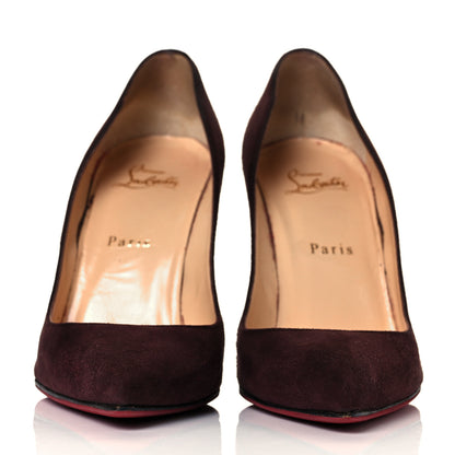 Christian Louboutin Suede Pigalle Follies 100 Pumps 38.5 Cramoisi 2 of 8