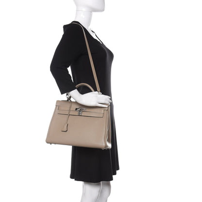 Hermes Togo Kelly Retourne 32 Gris Tourterelle 2 of 13