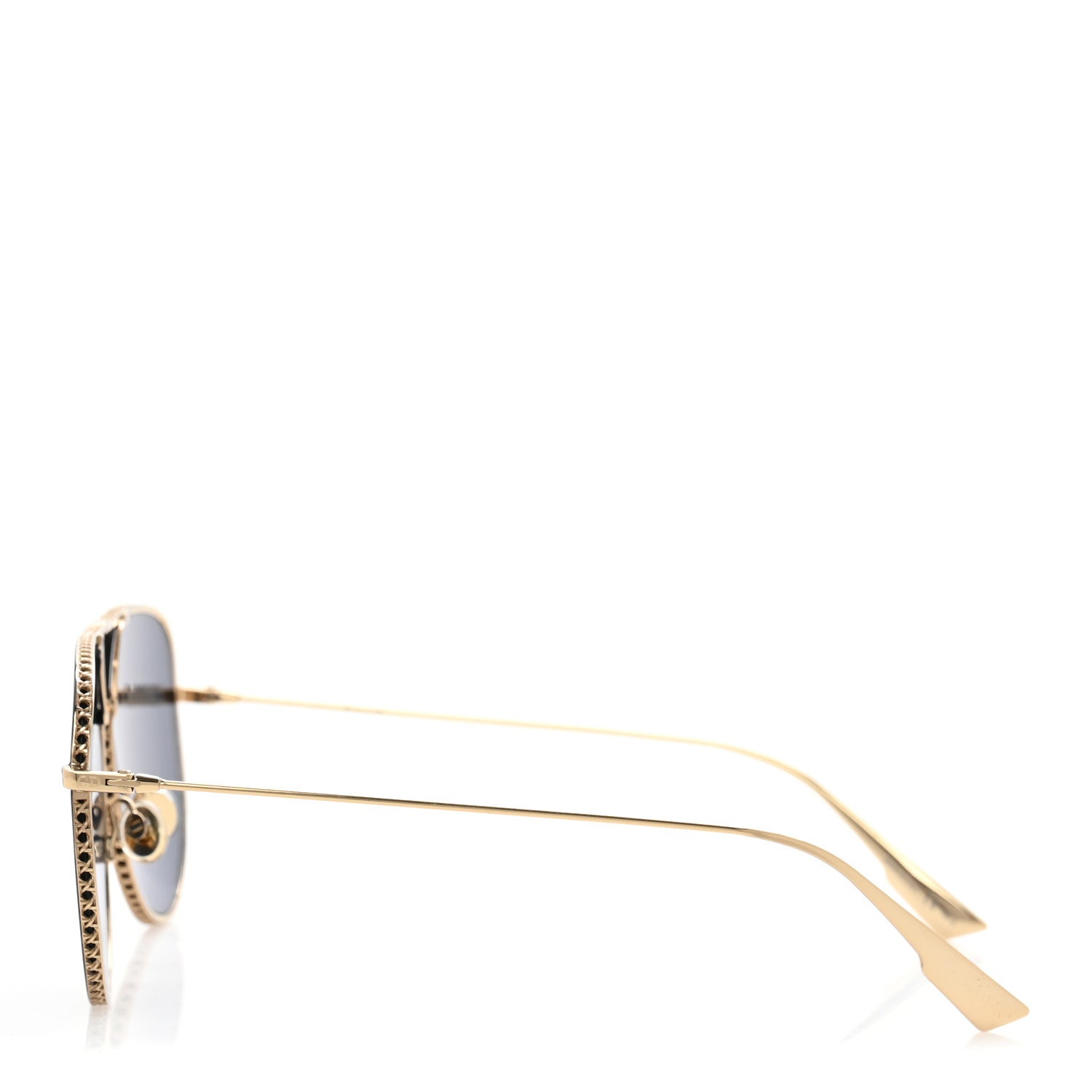 Christian Dior Pilot Diorbydior Sunglasses Gold 3 of 11