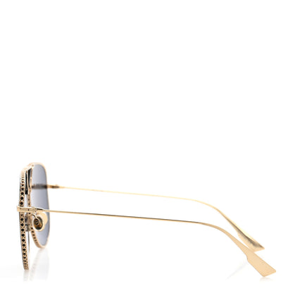 Christian Dior Pilot Diorbydior Sunglasses Gold 3 of 11