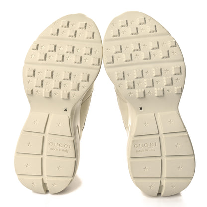 Gucci Calfskin Logo Womens Rhyton Sneakers 39 Ivory 6 of 9