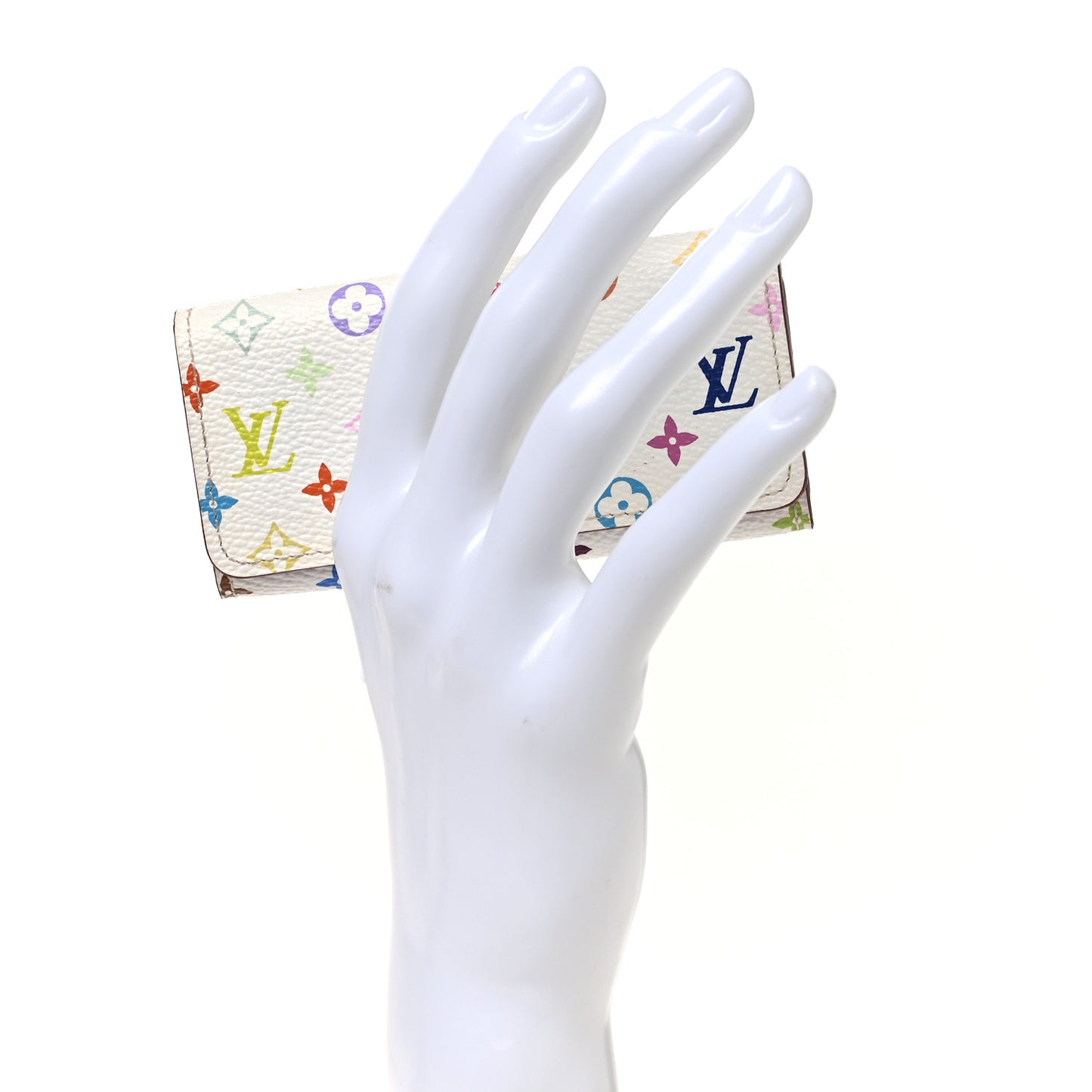 Monogram Multicolor Multicles 4 Key Holder White Litchi