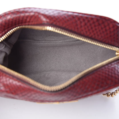 Stella McCartney Snakeskin Effect Small Star Patch Shoulder Bag Burgundy 7 of 10