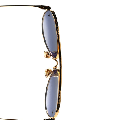 Louis Vuitton Metal Monogram The LV Pilot Sunglasses Z1782U Gradient Navy Blue 10 of 11