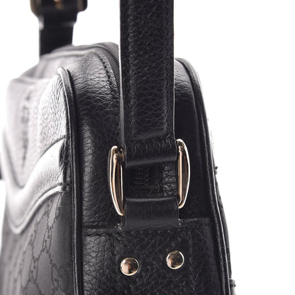 Gucci Monogram Crest Shoulder Bag Black 12 of 12