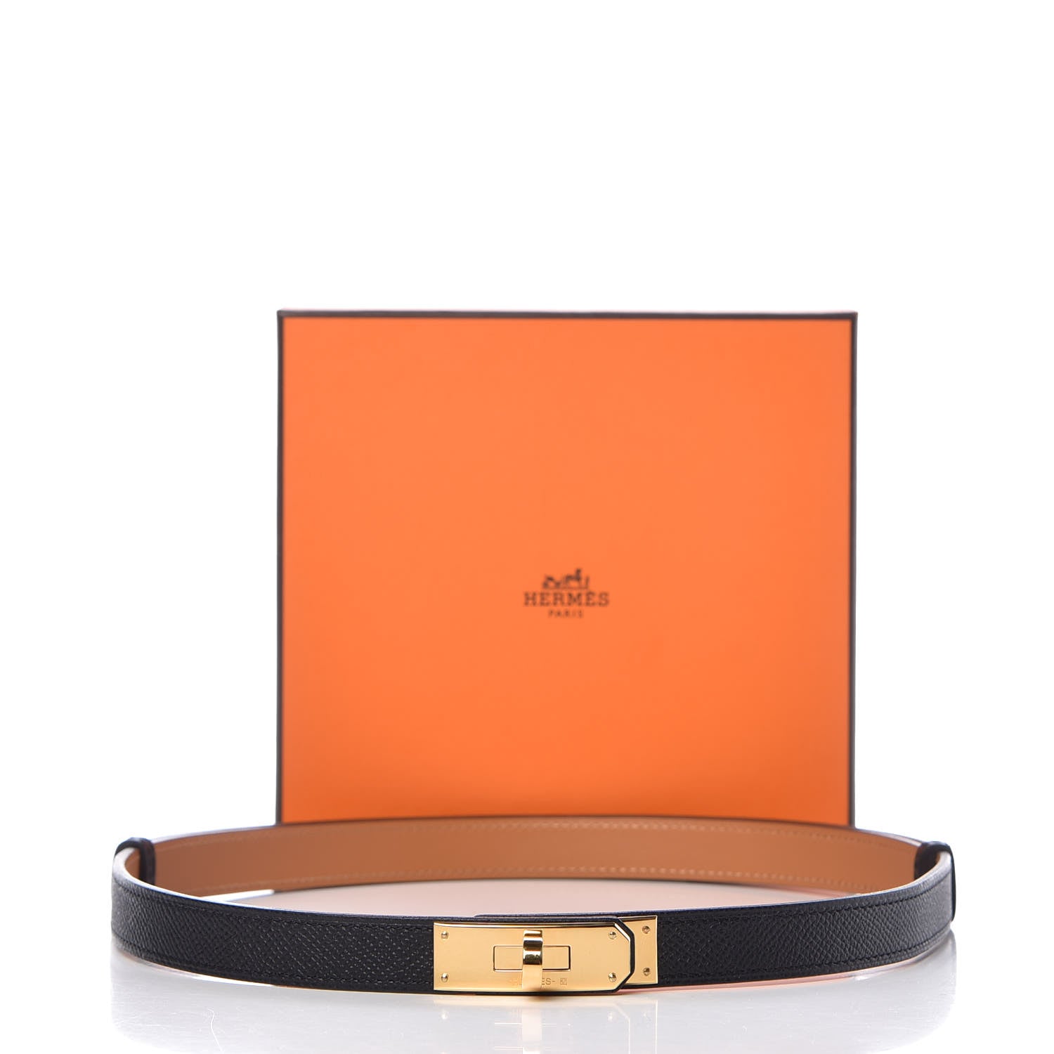 Hermes Epsom Kelly Belt Black 6 of 6