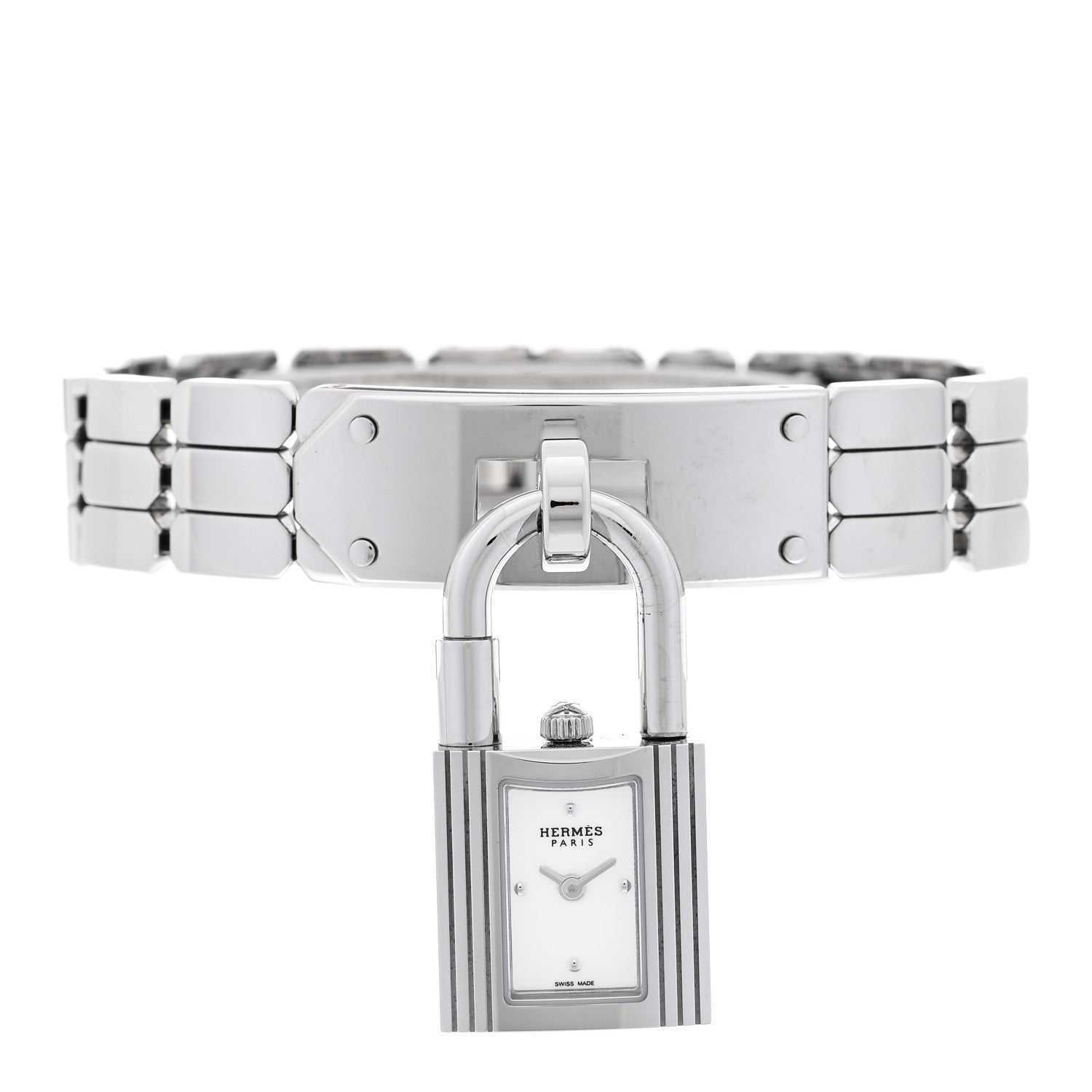 Hermes Stainless Steel 16mm Kelly Quartz Watch 2 of 9