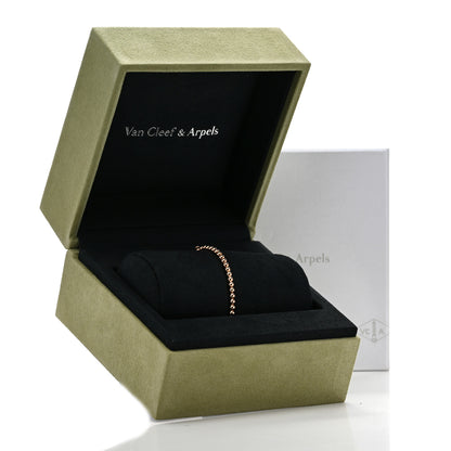 Van Cleef & Arpels 18K Rose Gold Perlee Pearls of Gold Bracelet M 4 of 4