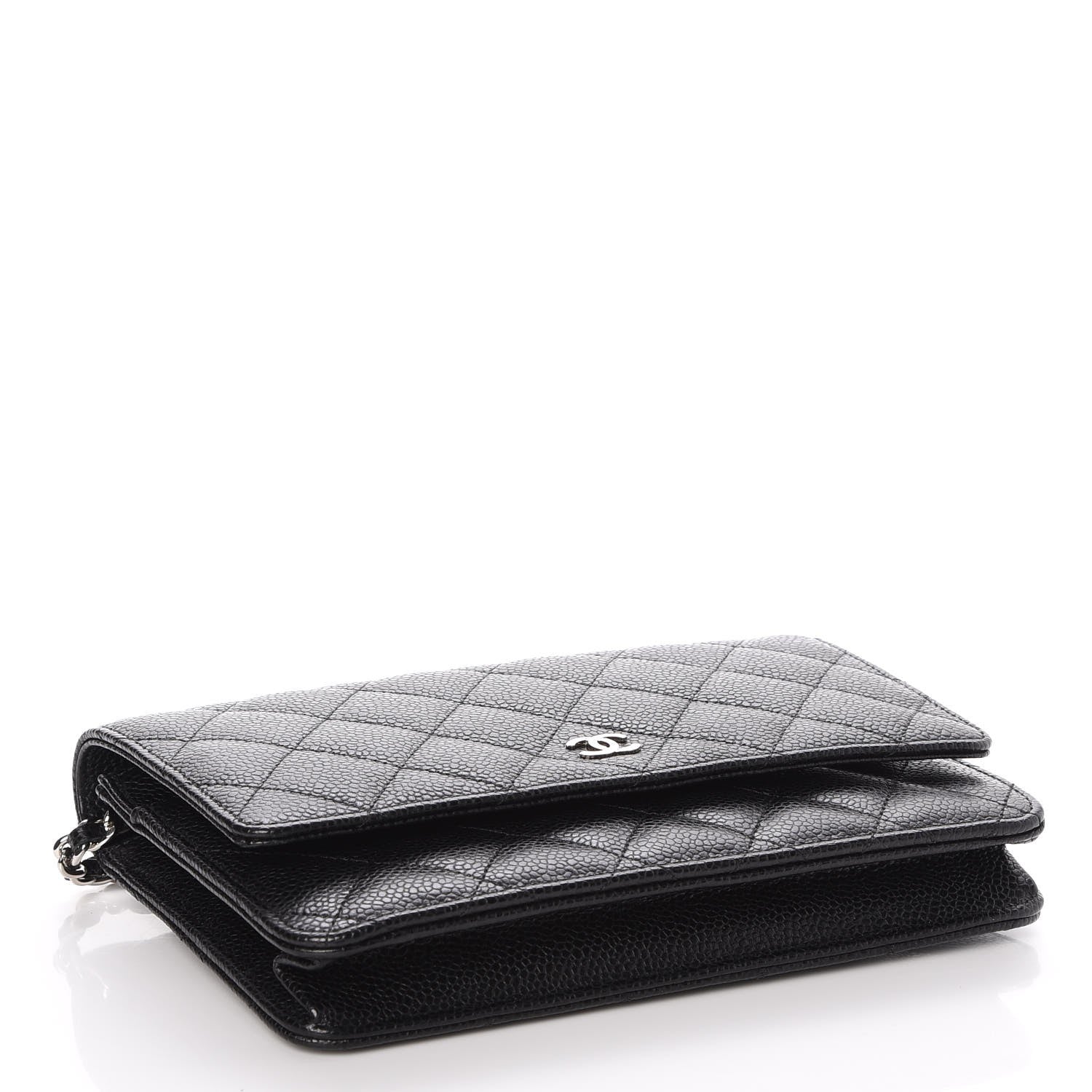 Chanel Caviar Quilted Wallet On Chain WOC Black 4 of 8