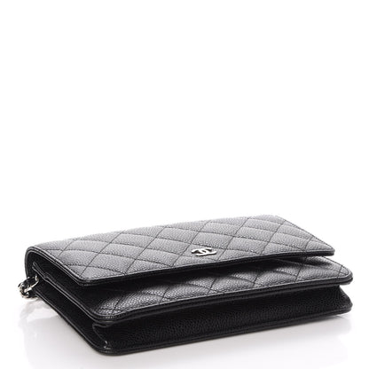 Chanel Caviar Quilted Wallet On Chain WOC Black 4 of 8