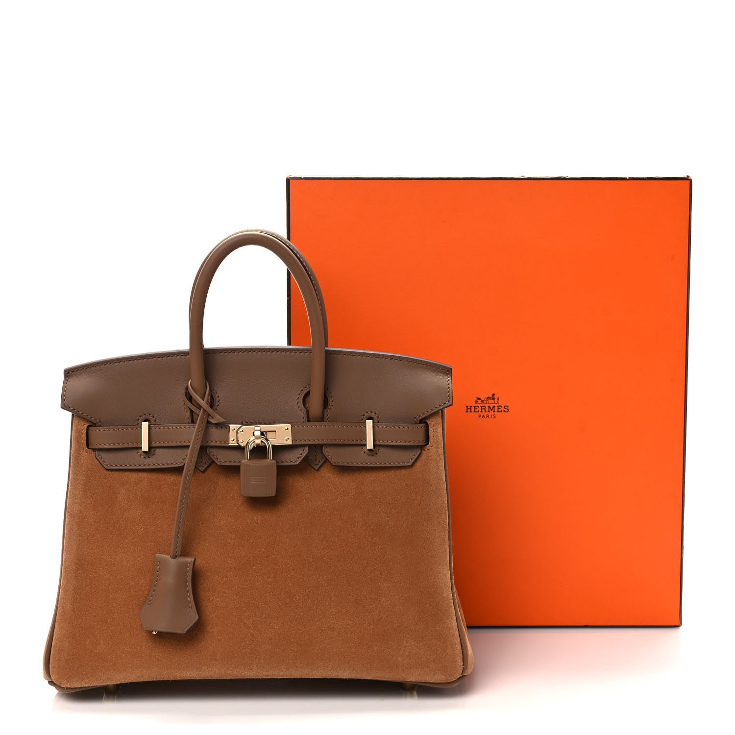 Hermes Veau Doblis Swift Grizzly Birkin 25 Alezan 11 of 11