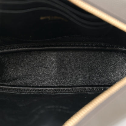 Saint Laurent Grain De Poudre Matelasse Monogram Mini Lou Camera Bag Pebble 5 of 11