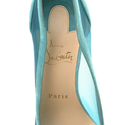 Christian Louboutin Veau Velours Rete Galativi 100 Pumps 37 Noumea 8 of 8