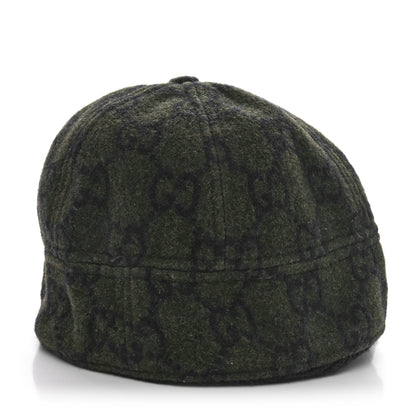 Gucci Covered Wool GG Monogram Tassel Cap L Green Blue 6 of 10