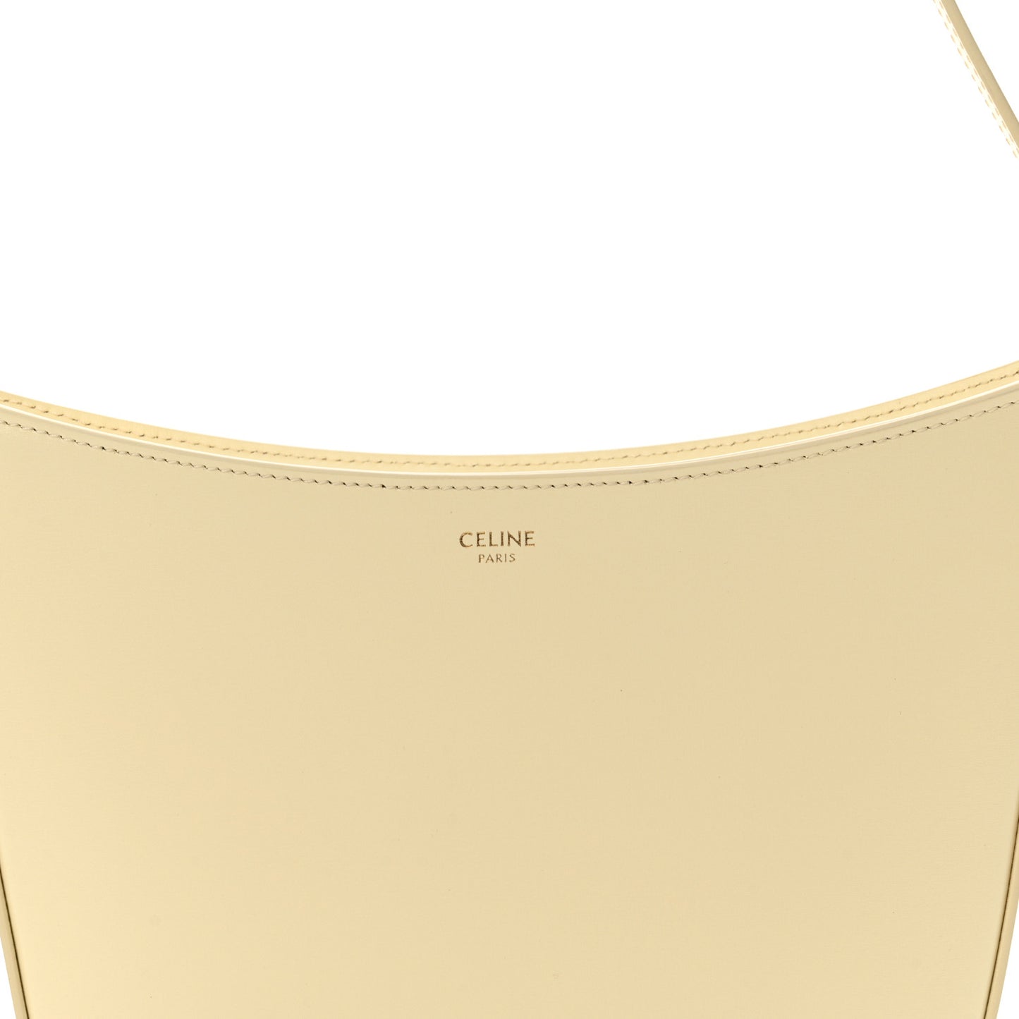 Shiny Calfskin Medium Croque Bag Sunlight
