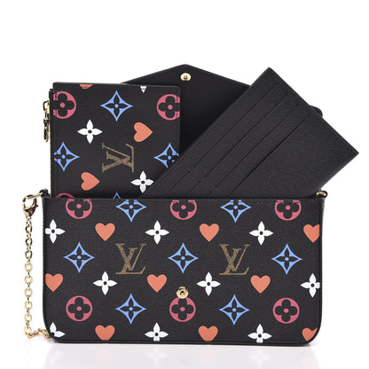 Louis Vuitton Game On Felicie Chain Wallet Black 8 of 10