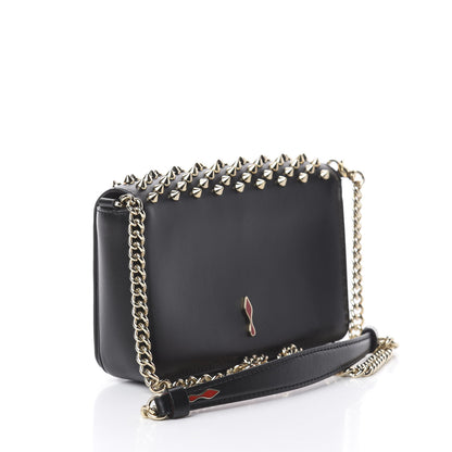 Christian Louboutin Calfskin Spiked Zoompouch Crossbody Black 2 of 12