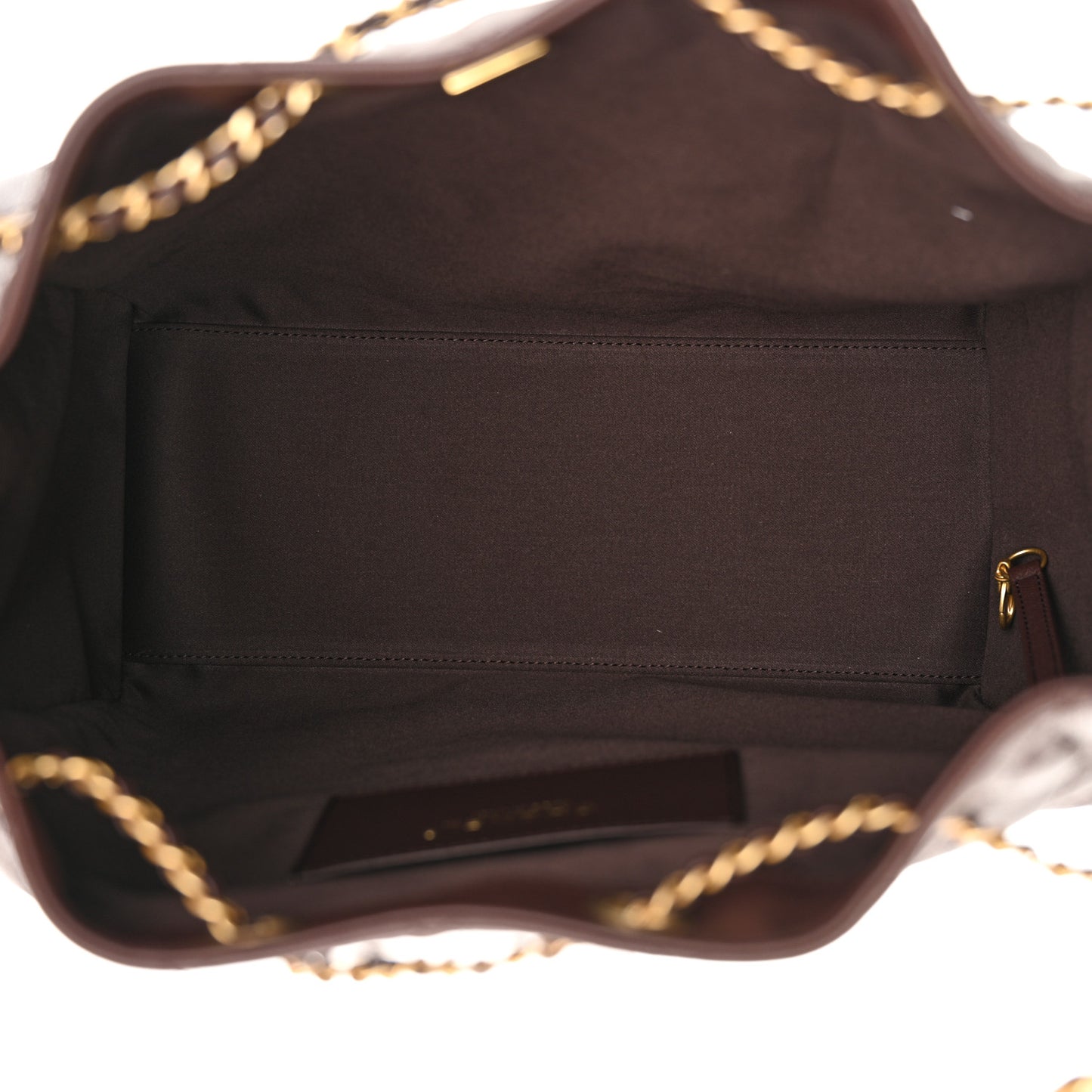 Caviar Quilted Medium Chanel 25 Handbag Dark Brown