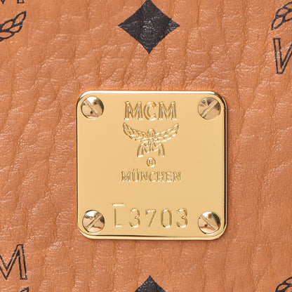MCM Visetos Medium Heritage Tambourine Cognac 13 of 14