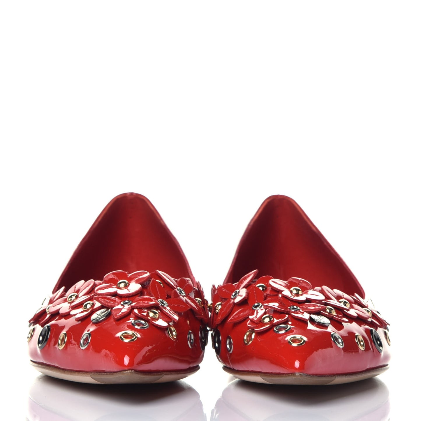 Patent Menina Ballerina Flats 36.5 Rouge