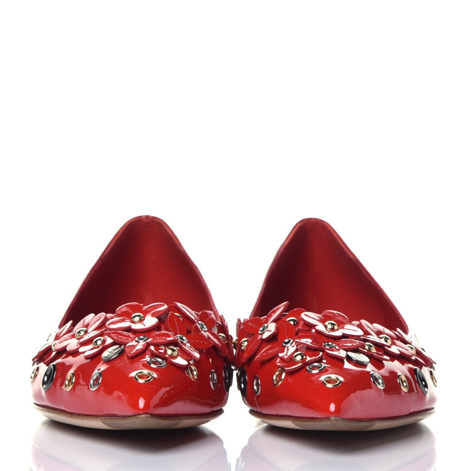 Louis Vuitton Patent Menina Ballerina Flats 36.5 Rouge 2 of 8