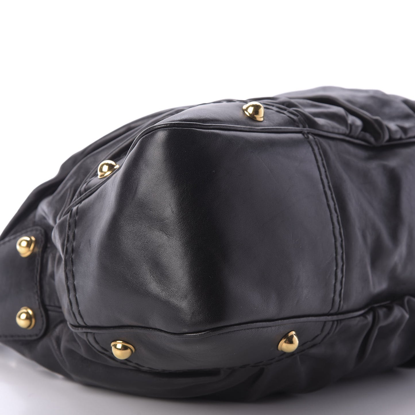 Calfskin Medium Jockey Hobo Black