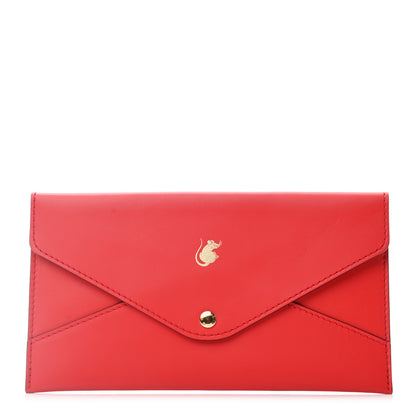 Louis Vuitton Veau Cachemire Chinese New Year Rat Envelope Pouch Red 1 of 6