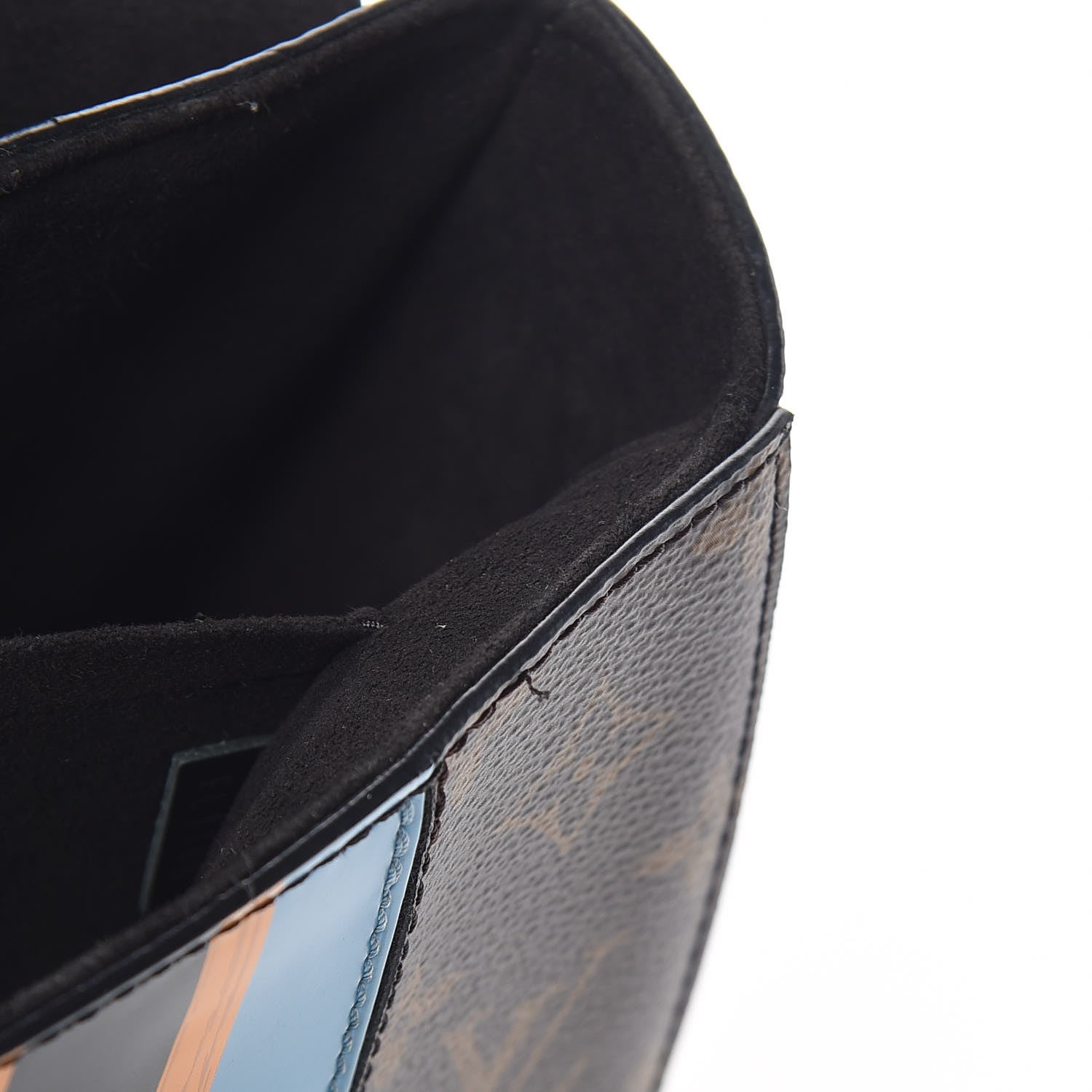 Louis Vuitton Calfskin Monogram Twist Shoulder Bag MM Blue 10 of 11
