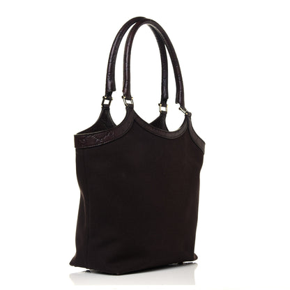 Gucci Guccissima Trim Canvas Hobo Dark Brown 4 of 13