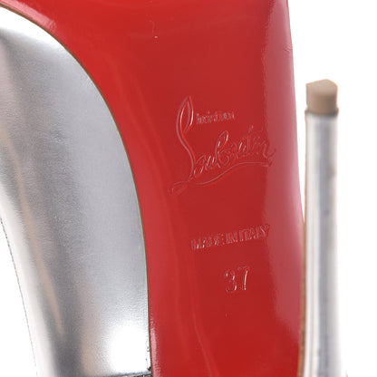 Christian Louboutin Metallic Calfskin So Kate 120 Pumps 37 Silver 6 of 8