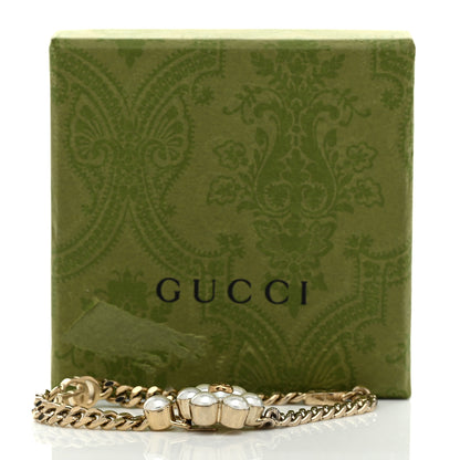 Gucci Pearl GG Marmont Bracelet Aged Gold Pearl Cream 5 of 5