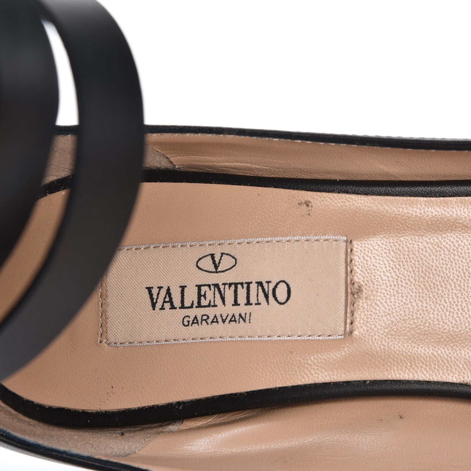 Valentino Garavani Calfskin Back Zip Ankle Wrap Pumps 35.5 Black 7 of 9
