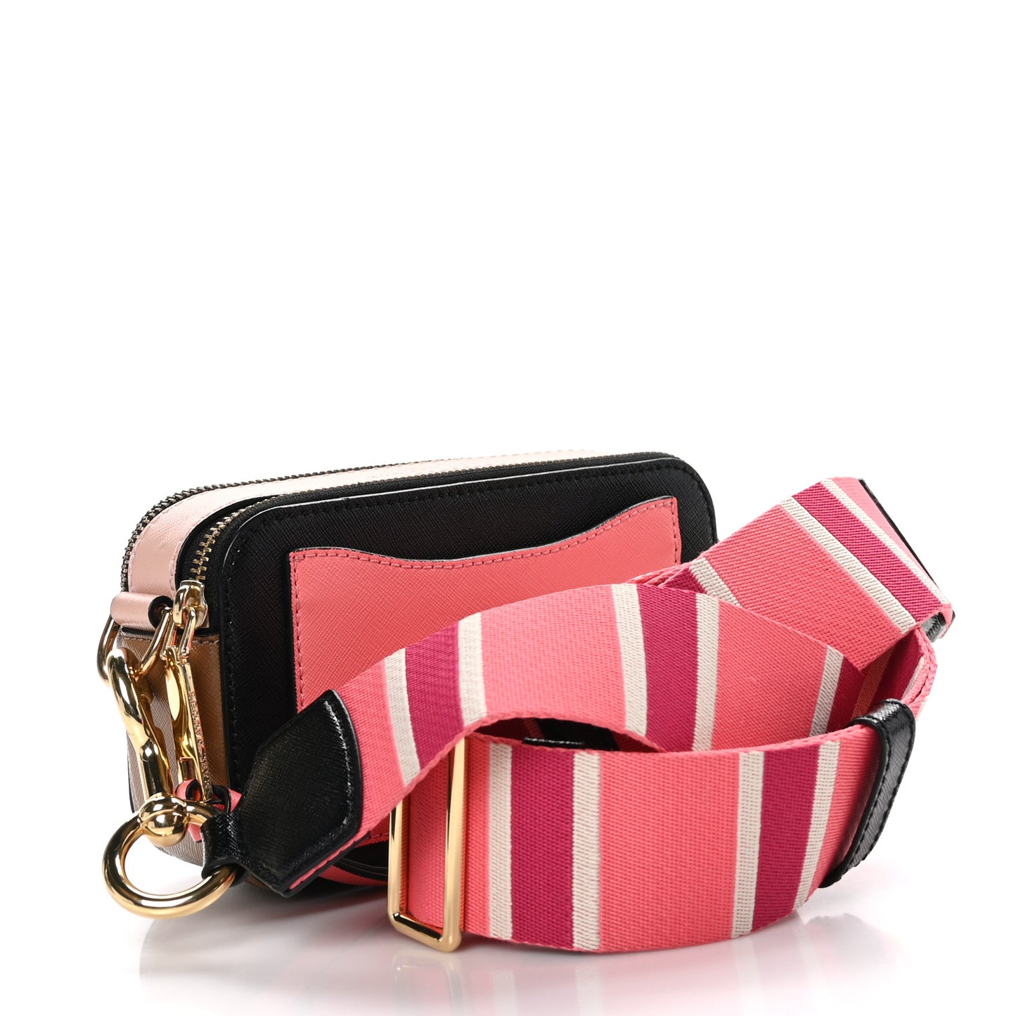 MARC JACOBS Saffino Small Snapshot Camera Bag Coral Multi