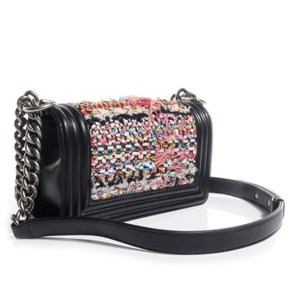 Chanel Tweed Calfskin Small Boy Flap Multicolor 3 of 9