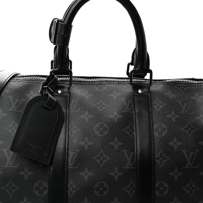 Louis Vuitton Monogram Eclipse Keepall Bandouliere 45 9 of 22