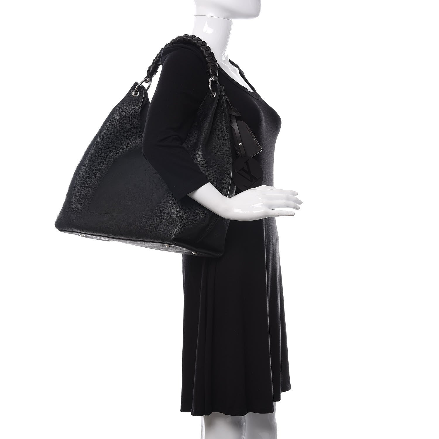 Louis Vuitton Mahina Carmel Hobo Black 2 of 10