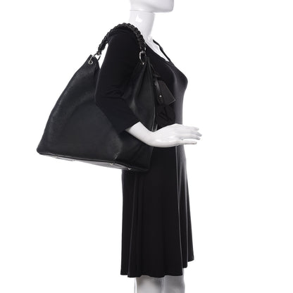 Louis Vuitton Mahina Carmel Hobo Black 2 of 10
